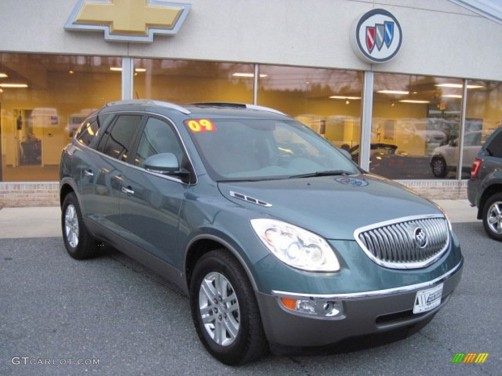 Silver Green Metallic Buick Enclave