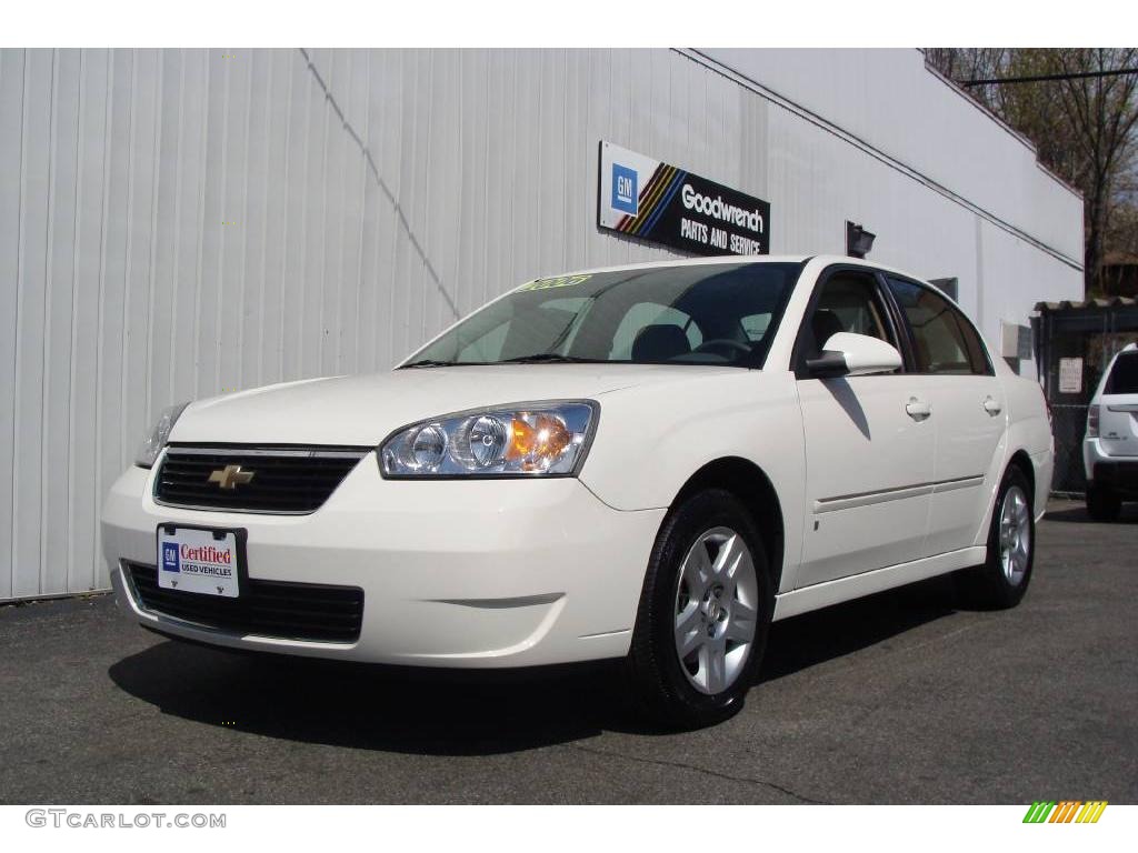 2006 Malibu LT V6 Sedan - White / Titanium Gray photo #1