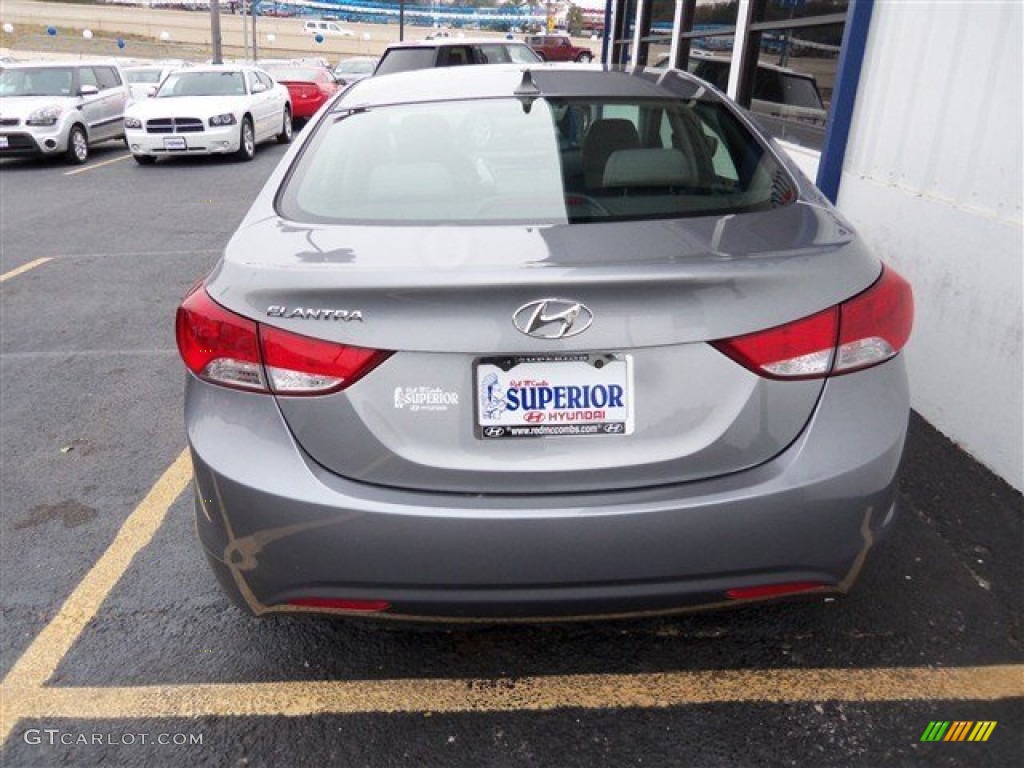 2013 Elantra GLS - Titanium Gray Metallic / Gray photo #6