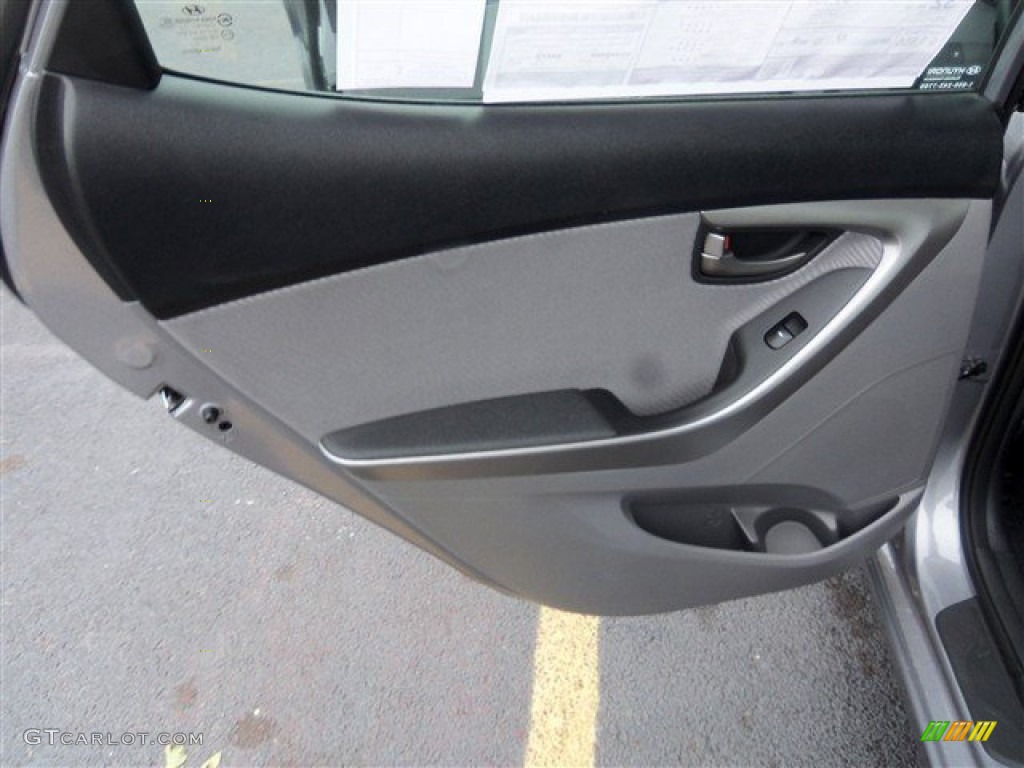 2013 Elantra GLS - Titanium Gray Metallic / Gray photo #10