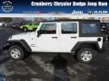 2013 Bright White Jeep Wrangler Unlimited Sport 4x4  photo #1