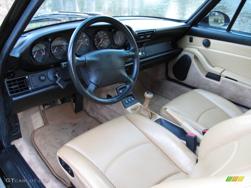 Cashmere Interior 1997 Porsche 911 Carrera Coupe Photo #75260445