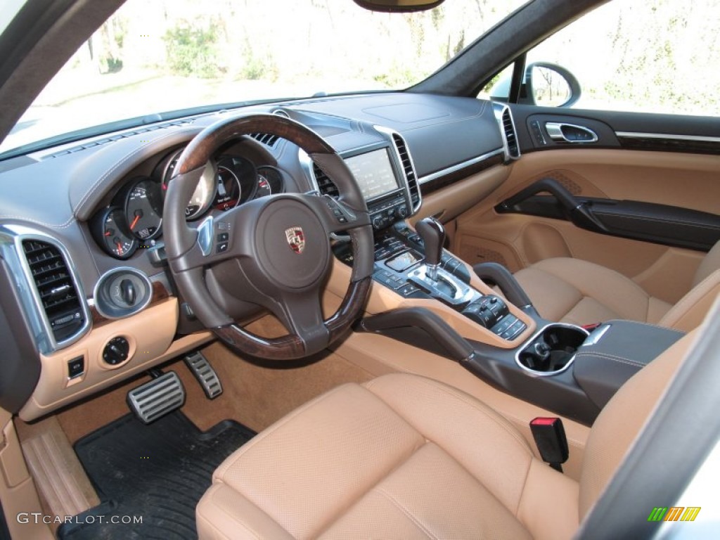 Natural Espresso/Cognac Interior 2013 Porsche Cayenne Turbo Photo #75260793