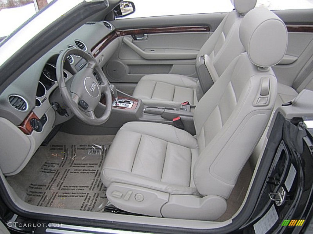 2005 Audi A4 3.0 quattro Cabriolet Front Seat Photo #75260796