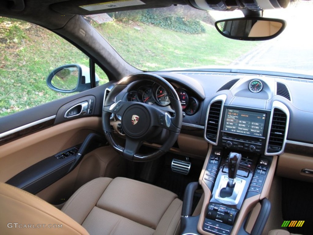 2013 Porsche Cayenne Turbo Natural Espresso/Cognac Dashboard Photo #75260817