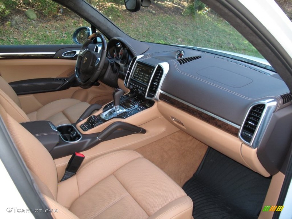 Natural Espresso/Cognac Interior 2013 Porsche Cayenne Turbo Photo #75260928