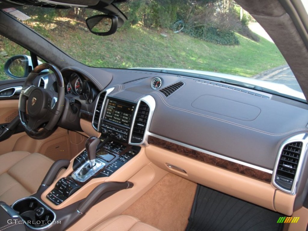 2013 Porsche Cayenne Turbo Natural Espresso/Cognac Dashboard Photo #75260985