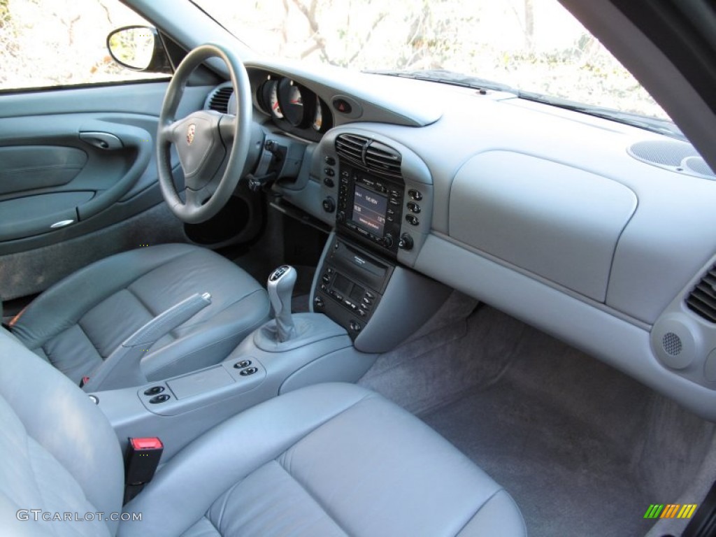 Graphite Grey Interior 2001 Porsche 911 Turbo Coupe Photo #75261460