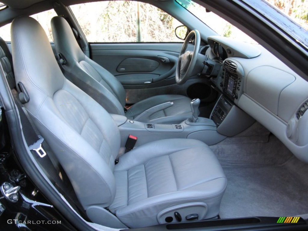 Graphite Grey Interior 2001 Porsche 911 Turbo Coupe Photo #75261488