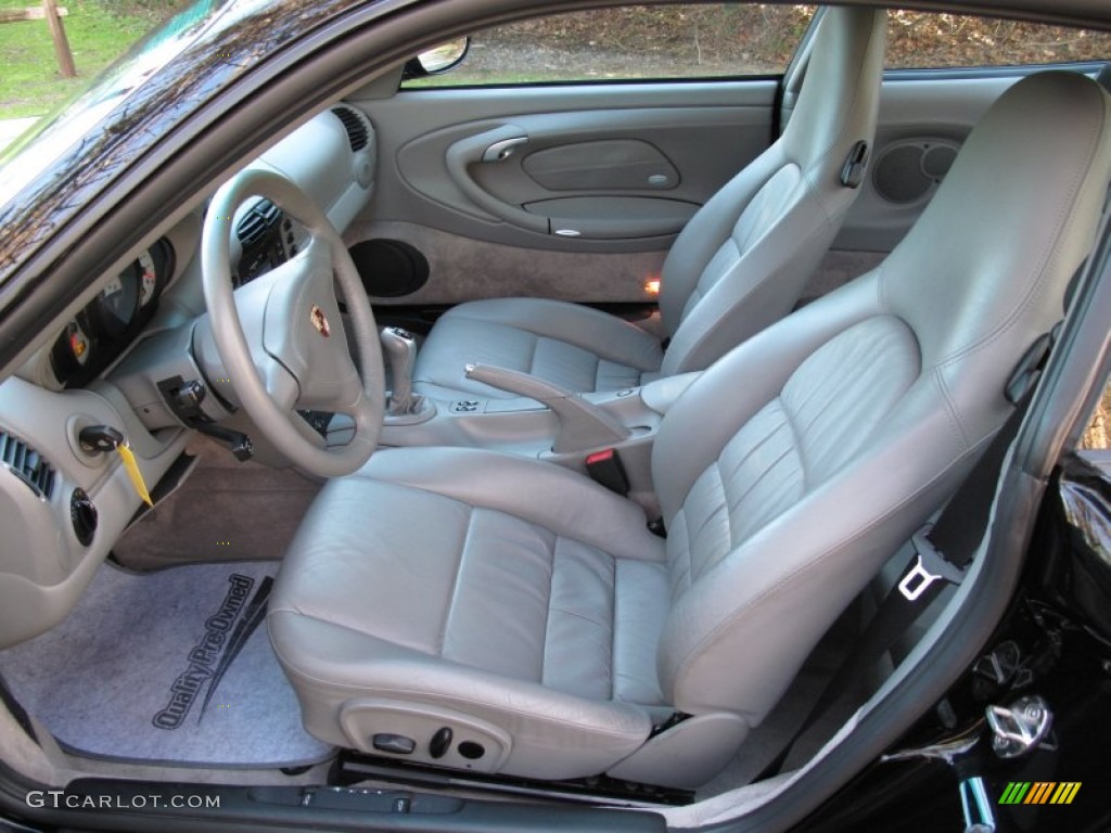 Graphite Grey Interior 2001 Porsche 911 Turbo Coupe Photo #75261585