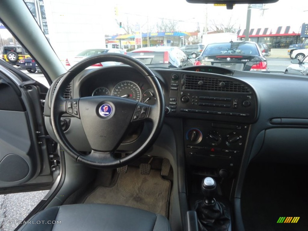 2005 Saab 9-3 Linear Sport Sedan Slate Gray Dashboard Photo #75261780