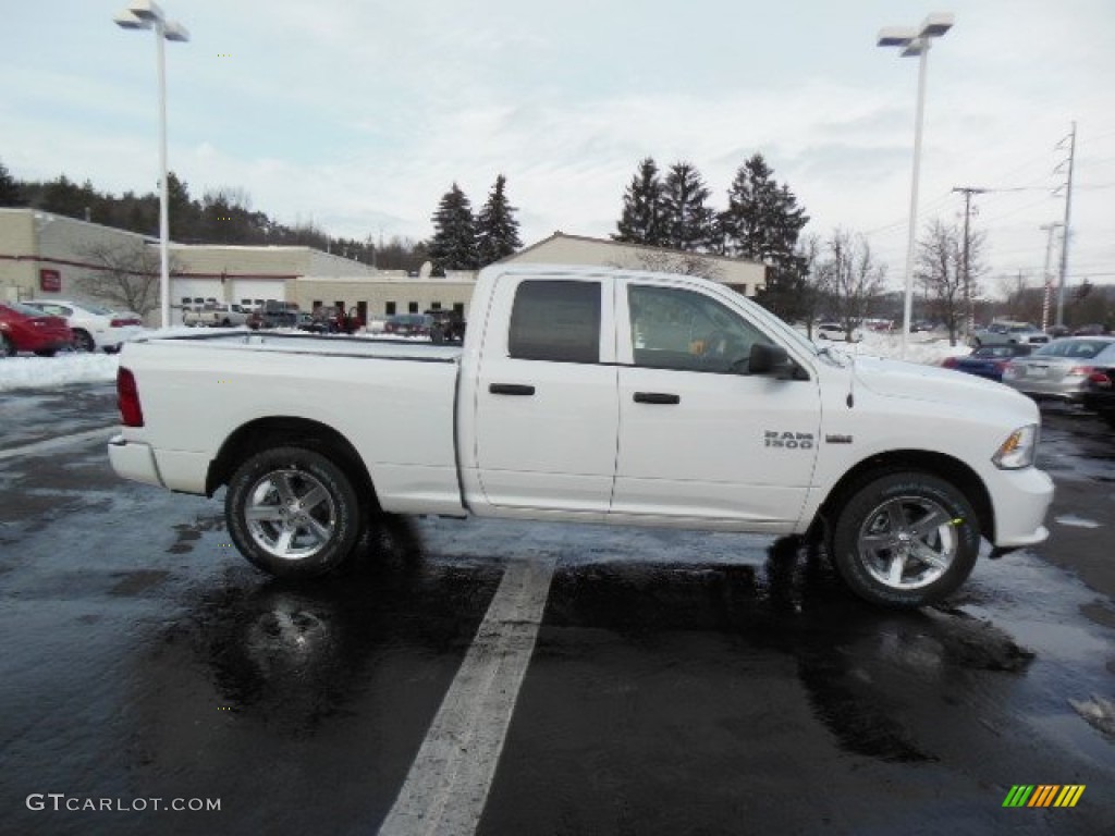 2013 1500 Express Quad Cab 4x4 - Bright White / Black/Diesel Gray photo #5