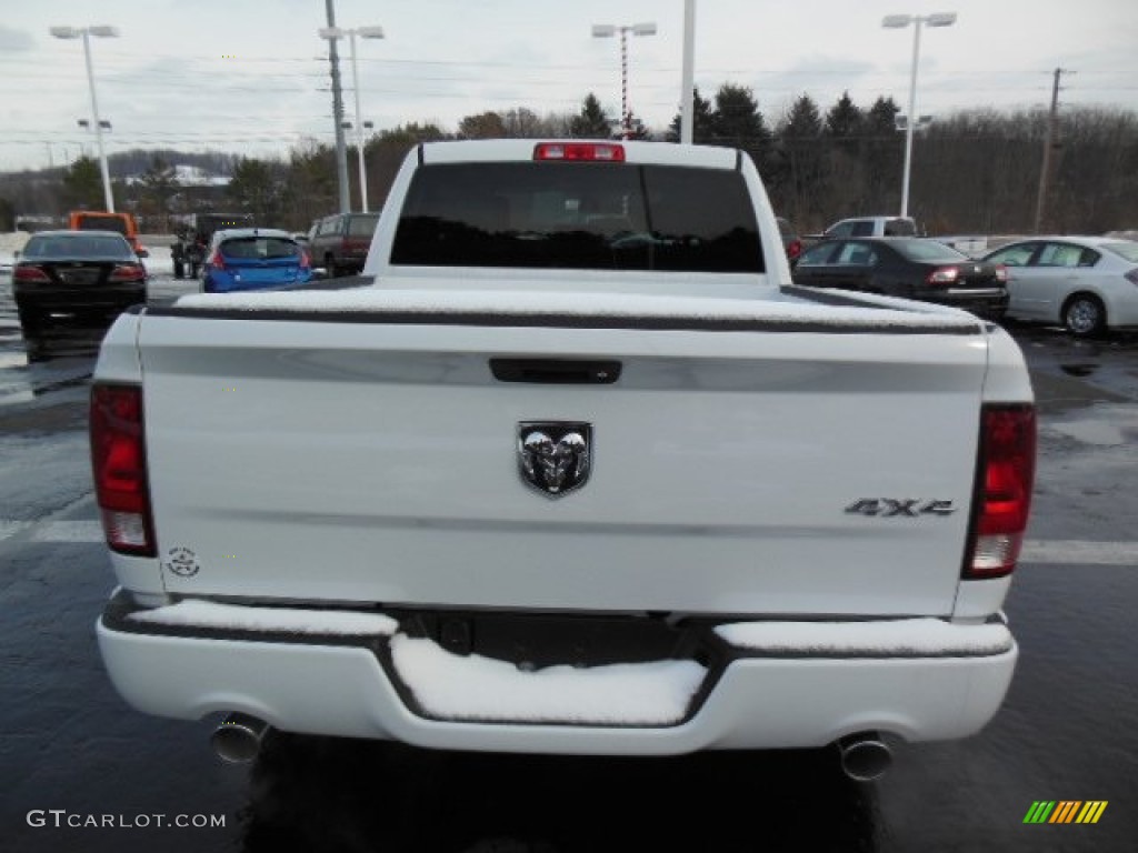 2013 1500 Express Quad Cab 4x4 - Bright White / Black/Diesel Gray photo #7