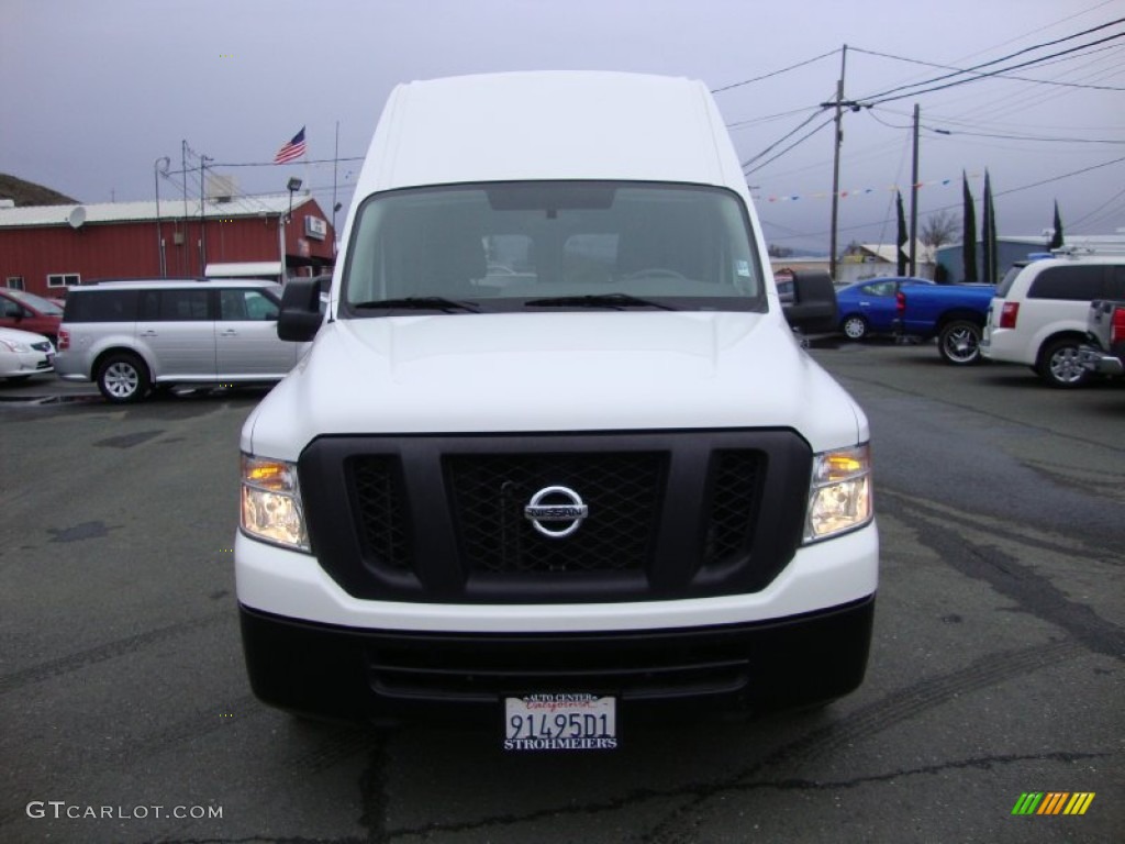 2012 NV 2500 HD S High Roof - Blizzard White / Charcoal photo #2