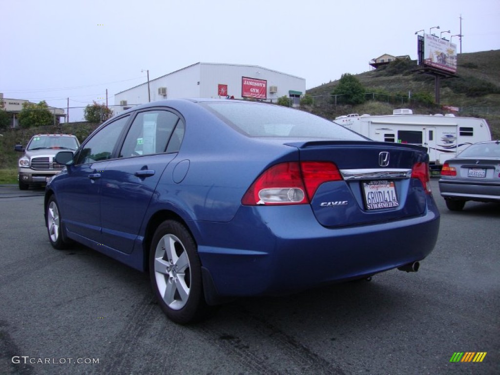 2011 Civic LX-S Sedan - Atomic Blue Metallic / Black photo #5