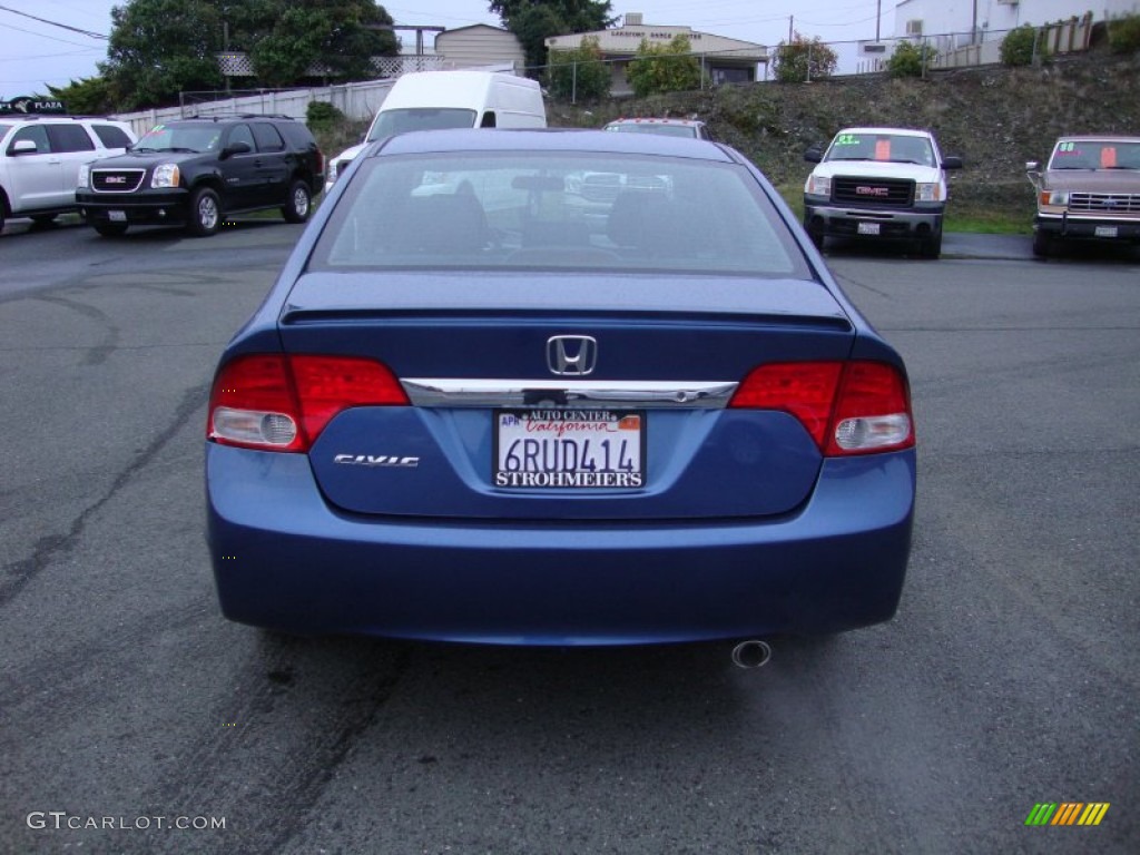 2011 Civic LX-S Sedan - Atomic Blue Metallic / Black photo #6