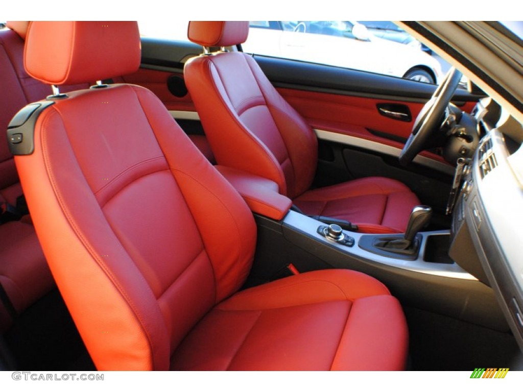 2010 3 Series 335i xDrive Coupe - Titanium Silver Metallic / Coral Red/Black Dakota Leather photo #9
