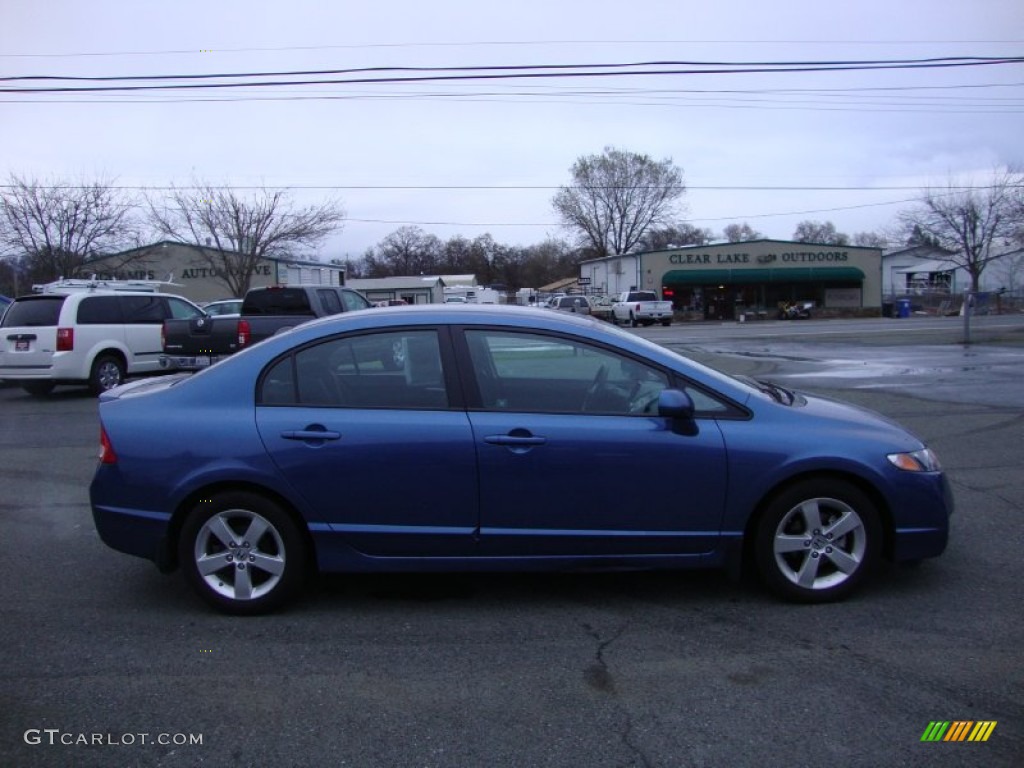 2011 Civic LX-S Sedan - Atomic Blue Metallic / Black photo #8