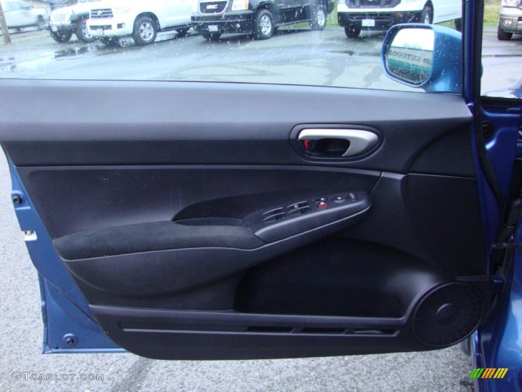 2011 Civic LX-S Sedan - Atomic Blue Metallic / Black photo #9