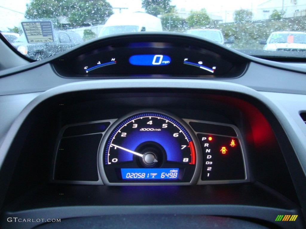 2011 Civic LX-S Sedan - Atomic Blue Metallic / Black photo #12