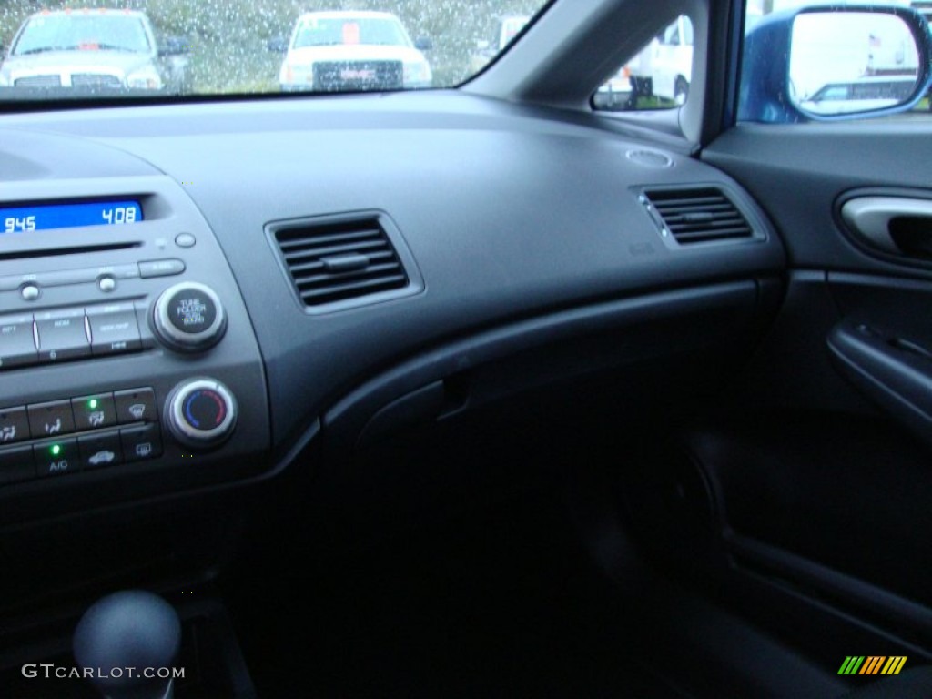 2011 Civic LX-S Sedan - Atomic Blue Metallic / Black photo #14