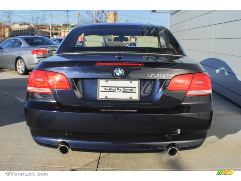 2009 3 Series 335i Convertible - Monaco Blue Metallic / Cream Beige Dakota Leather photo #5