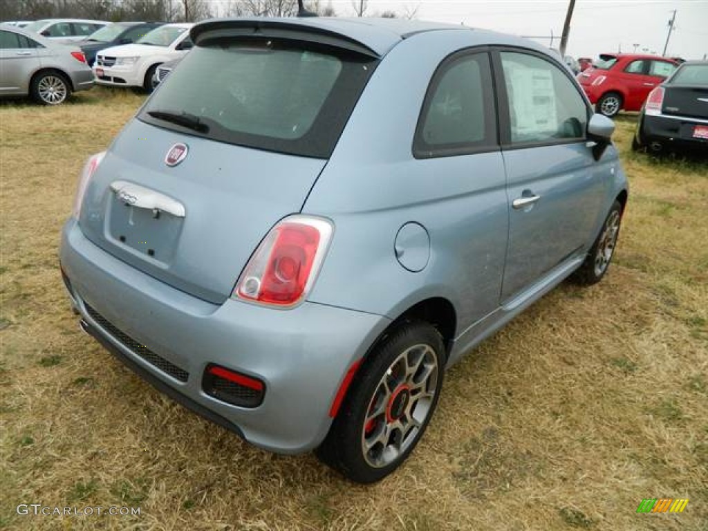 Luce Blu (Light Blue) 2013 Fiat 500 Sport Exterior Photo #75265794