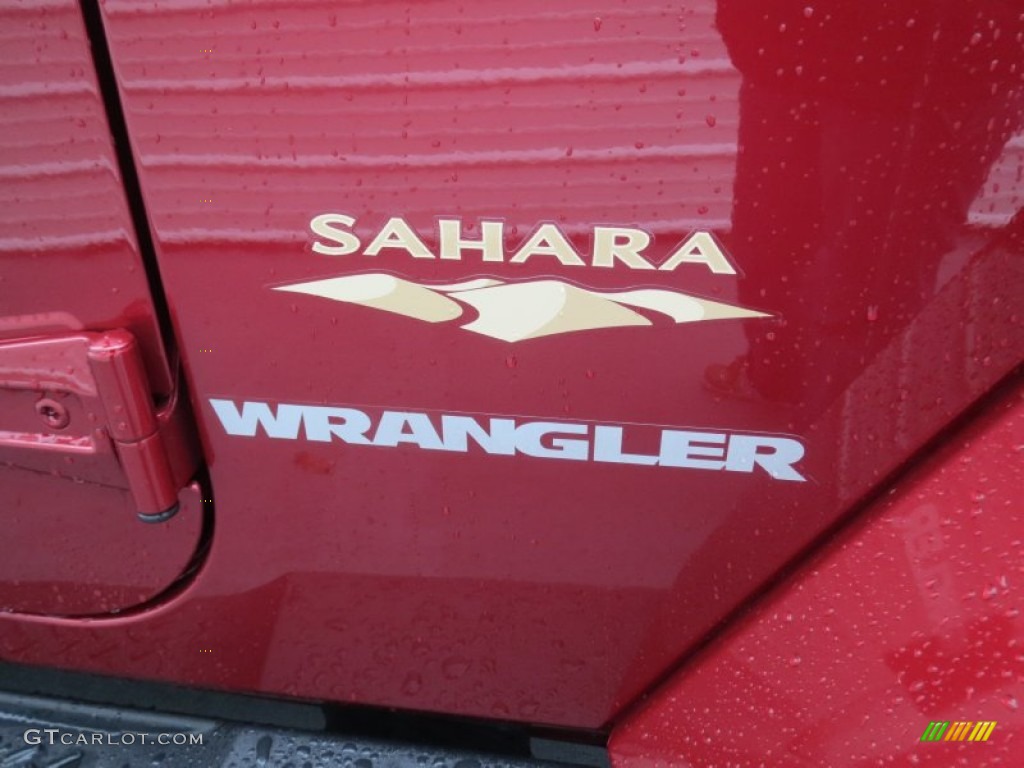 2012 Wrangler Sahara 4x4 - Deep Cherry Red Crystal Pearl / Black photo #14