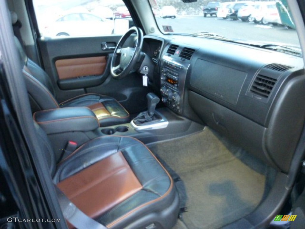 Ebony Black Morroco Brown Interior 2006 Hummer H3 Standard