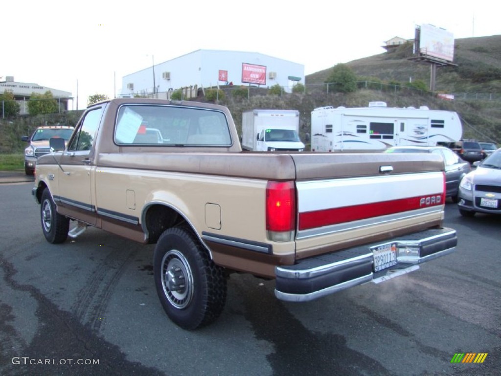 Light Chestnut 1988 Ford F250 XLT Lariat Regular Cab Exterior Photo #75266187