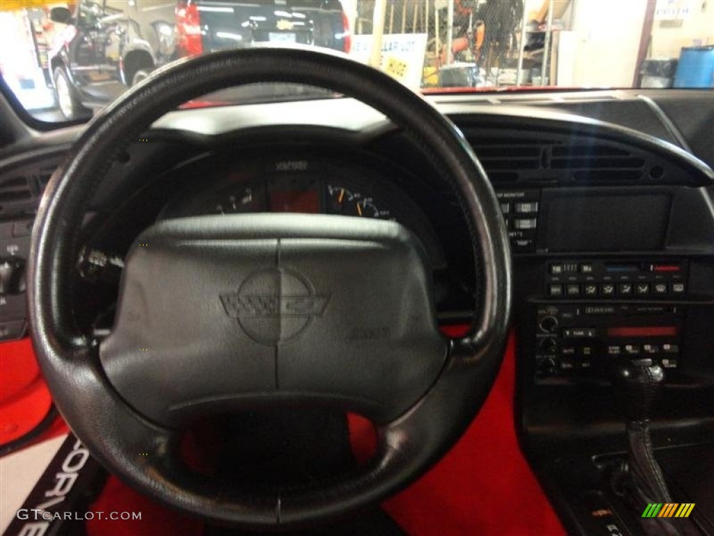 1994 Chevrolet Corvette Coupe Red Steering Wheel Photo #75266496