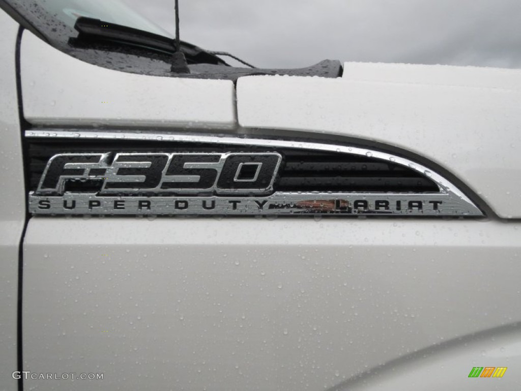 2012 F350 Super Duty King Ranch Crew Cab 4x4 Dually - White Platinum Metallic Tri-Coat / Chaparral Leather photo #15