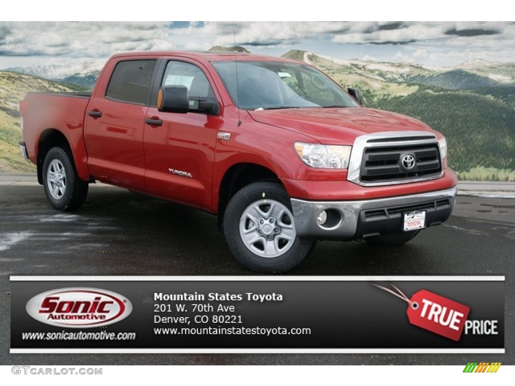 2013 Tundra CrewMax 4x4 - Barcelona Red Metallic / Black photo #1