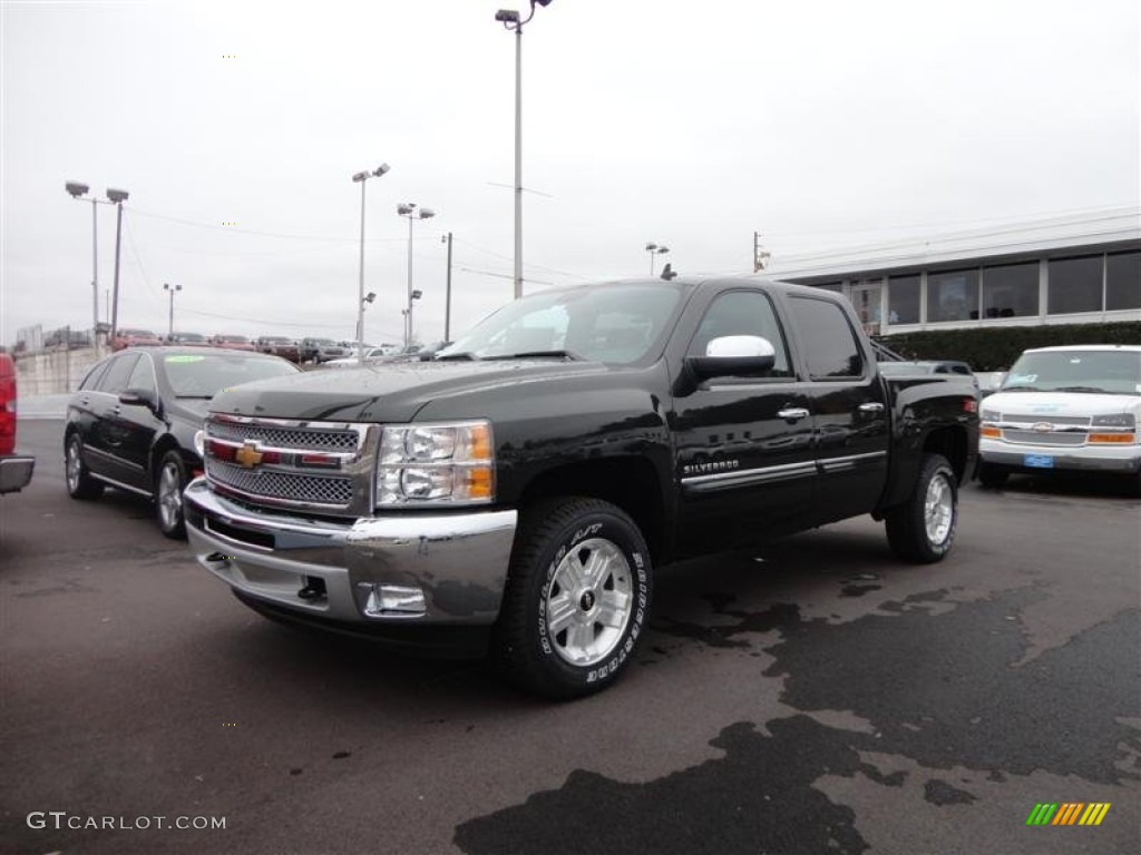 2013 Silverado 1500 LT Crew Cab 4x4 - Black / Ebony photo #2