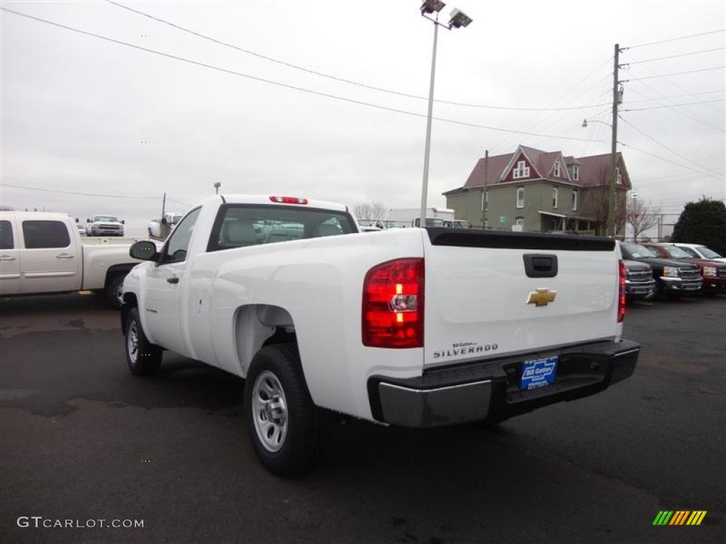 2013 Silverado 1500 Work Truck Regular Cab - Summit White / Dark Titanium photo #3