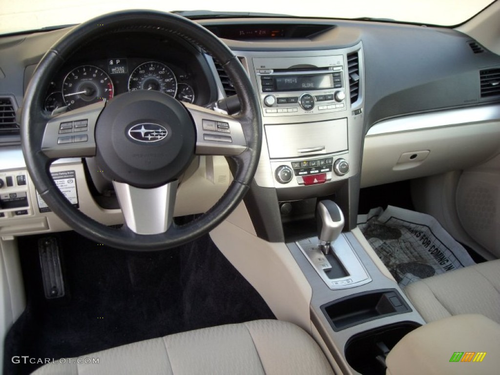 2010 Subaru Legacy 2.5i Premium Sedan Warm Ivory Dashboard Photo #75267867