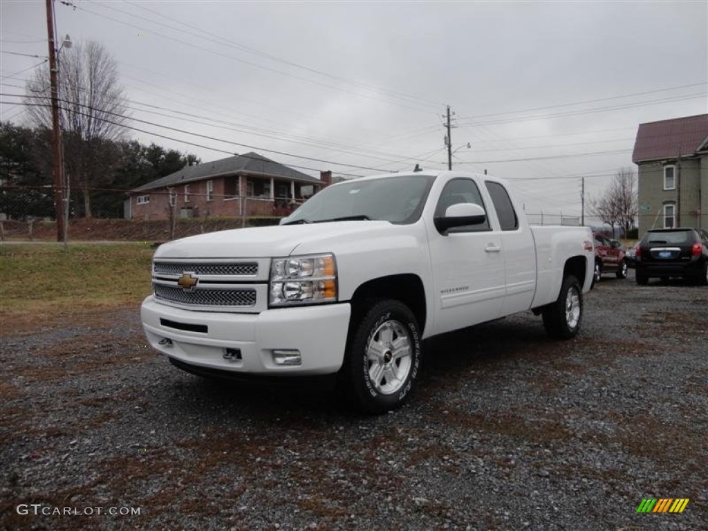 2013 Silverado 1500 LTZ Extended Cab 4x4 - Summit White / Ebony photo #2