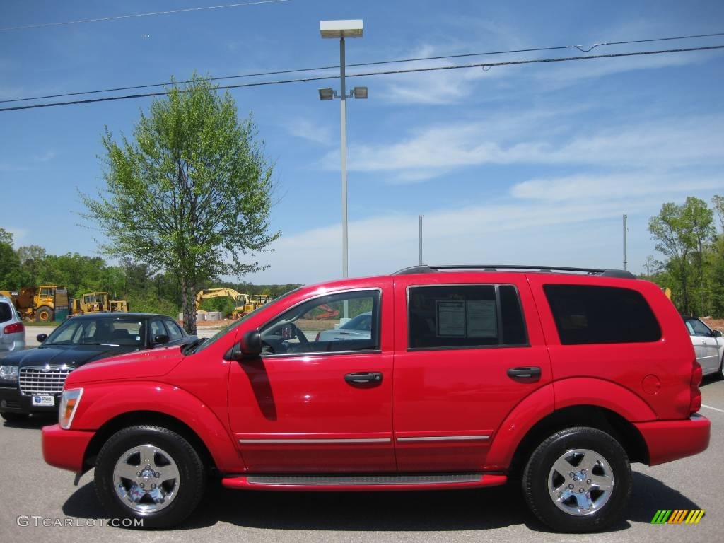 2005 Durango Limited - Flame Red / Khaki photo #10