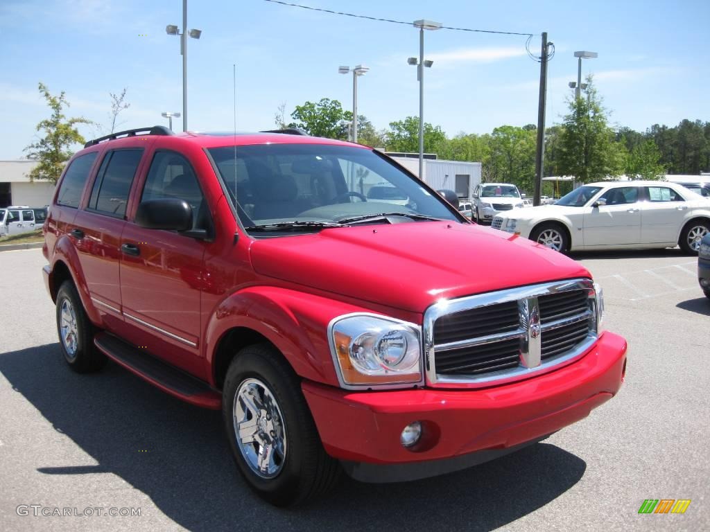 2005 Durango Limited - Flame Red / Khaki photo #14
