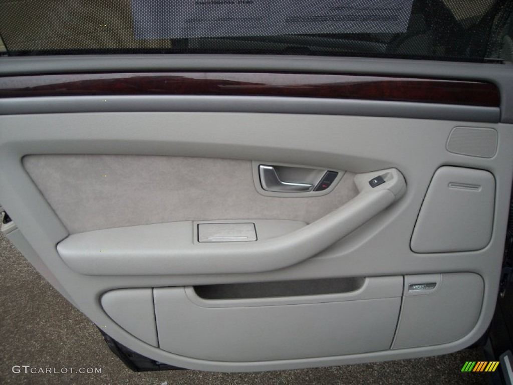 2004 A8 L 4.2 quattro - Oyster Grey Metallic / Beige photo #32