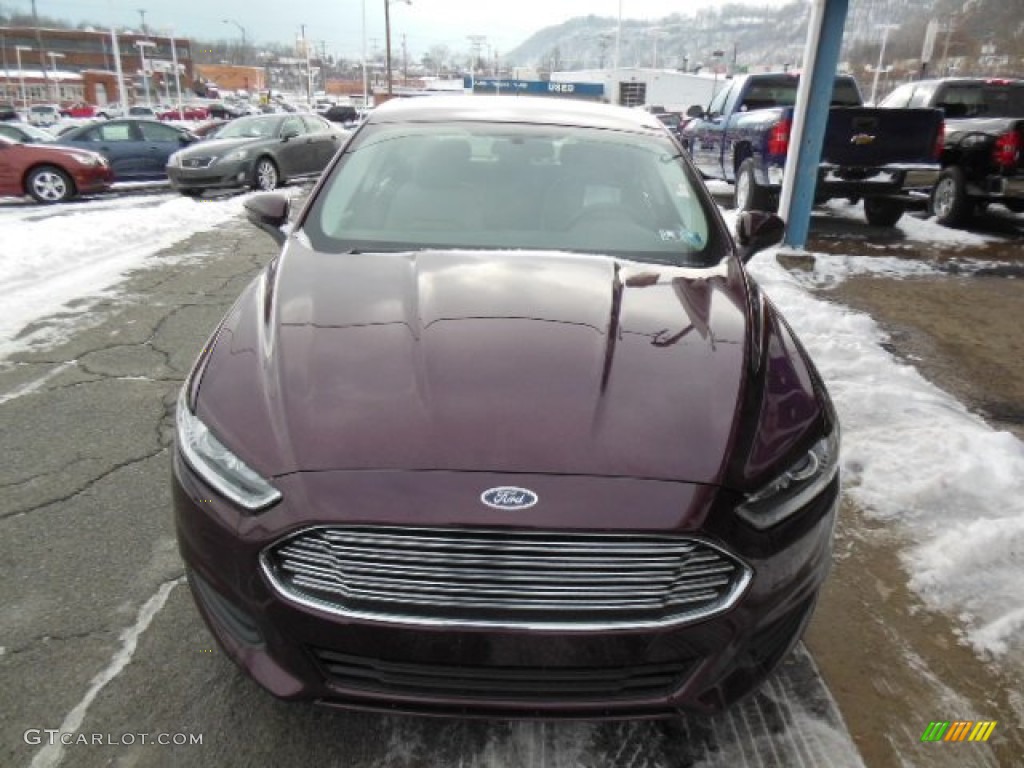 2013 Fusion S - Bordeaux Reserve Red Metallic / Earth Gray photo #3