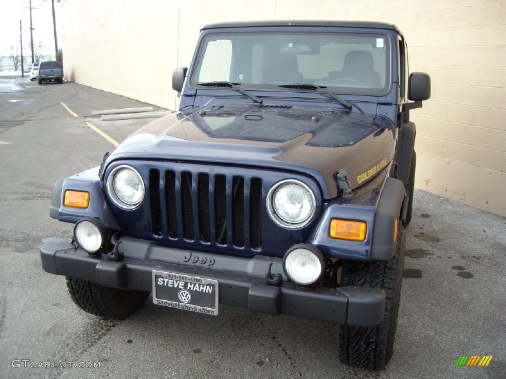 2006 Wrangler Sport 4x4 Golden Eagle - Midnight Blue Pearl / Dark Slate Gray photo #2