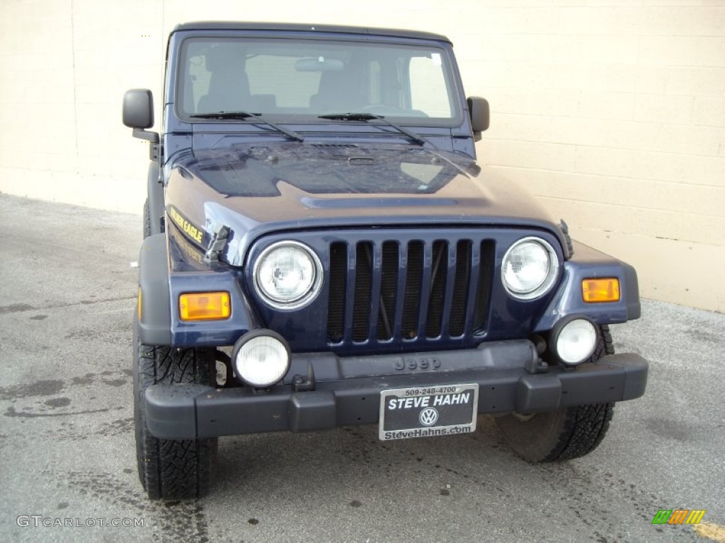 2006 Wrangler Sport 4x4 Golden Eagle - Midnight Blue Pearl / Dark Slate Gray photo #3