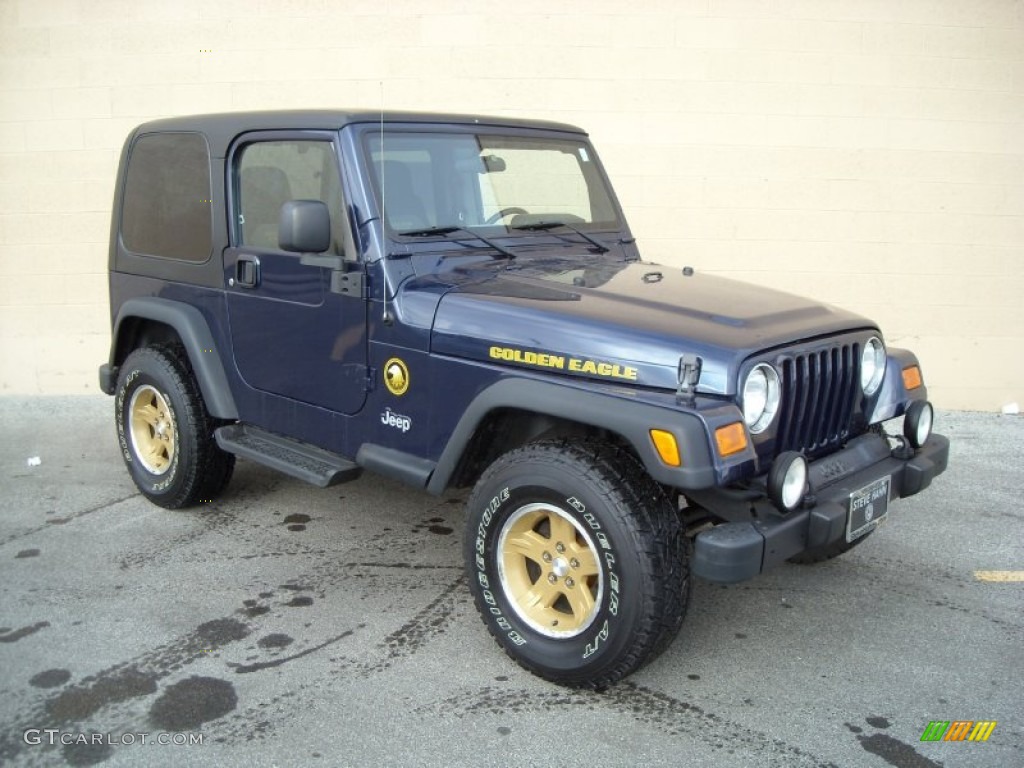 2006 Wrangler Sport 4x4 Golden Eagle - Midnight Blue Pearl / Dark Slate Gray photo #7