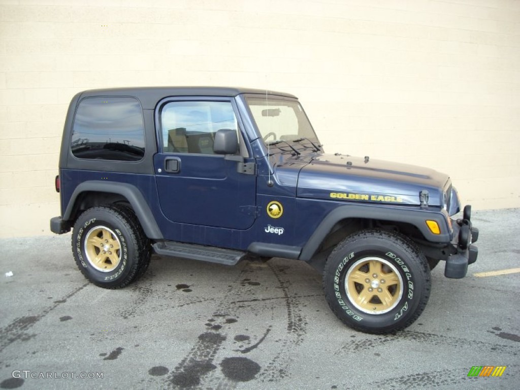 2006 Wrangler Sport 4x4 Golden Eagle - Midnight Blue Pearl / Dark Slate Gray photo #10