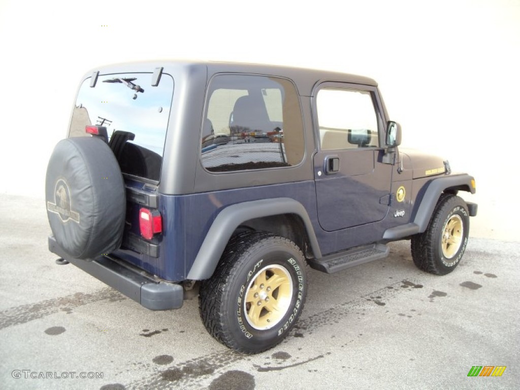 2006 Wrangler Sport 4x4 Golden Eagle - Midnight Blue Pearl / Dark Slate Gray photo #16