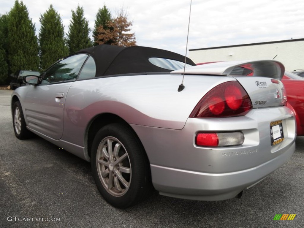 2001 Eclipse Spyder GS - Sterling Silver Metallic / Black photo #2