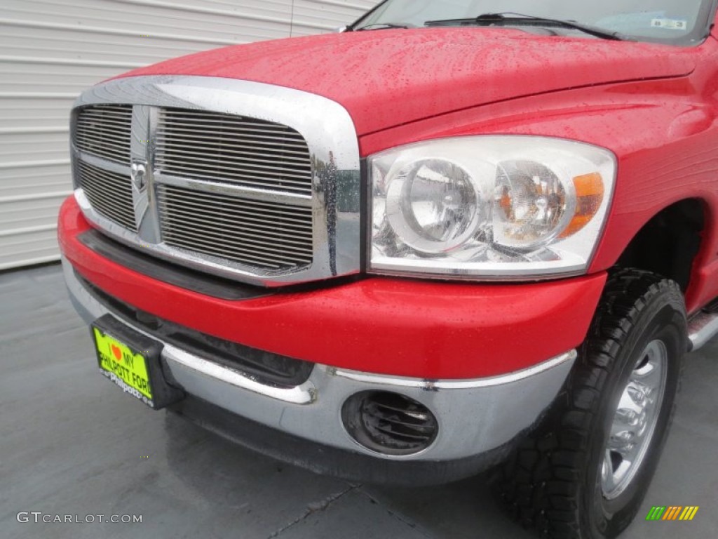 2007 Ram 1500 SLT Mega Cab 4x4 - Flame Red / Medium Slate Gray photo #9