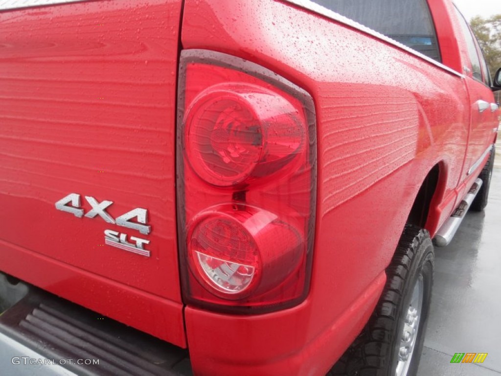 2007 Ram 1500 SLT Mega Cab 4x4 - Flame Red / Medium Slate Gray photo #19