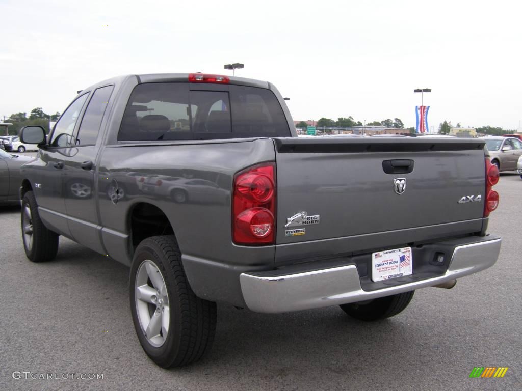 2008 Ram 1500 Big Horn Edition Quad Cab 4x4 - Mineral Gray Metallic / Medium Slate Gray photo #5